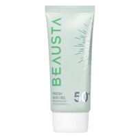 BEAUSTA Waterproof Fresh Sun Gel SPF50 Veido kremas nuo saulės, 50 ml