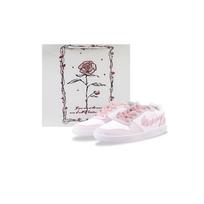 Nike EBERNON Abrasion Resistant Low top Skateboard Shoes Unisex Pink White AQ1775-100(Team840 ) 36.5