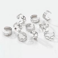 10Pcs Vintage Toe Rings Set Alloy Silver/Gold Women Foot Rings Adjustable Different Shapes Summer Beach Jewelry sidabras