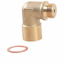 Connector Plug Brass Material Brass Fitting M18 X 1.5 90 Degree Exhaust Plug Kit Gold Universal Connector Vehicle Repair dangaus mėlyna spalva