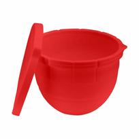 Food Grade Silicone Liner Heat-Resistant Easy To Clean Bowl Liner Replacement Flexible Thick Silicone for 5 Quart Mixer Bowl raudona