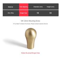 High Quality Gold/Silver Cabinet Pull Solid Alloy Furniture Handles Durable Smooth Drawer Knob for Cabinet Wardrobe Drawer
