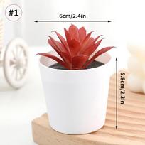 Plants Artificial Bonsai Mini Potted Plant Greenery Fake Plants For Home Office Table Decor Farmhouse Bathroom Decorative Plants AS SHOWN