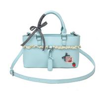 Soft Woman Shoulder Bag Casual Handbag Fashion Crossbody Bucket Bag  Travel mėlyna