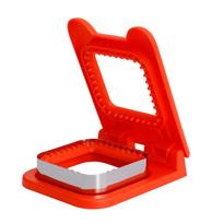 1pc Sandwich Cutters Vegetable Fruit Shape Cutter Bento Box DIY Bread Toast Mold Lunchbox Accessories raudona