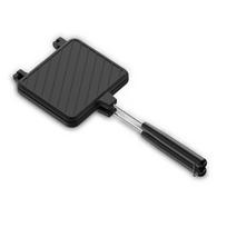 Aluminum Sandwich Maker Non-stick Flip Grill Pan Pancake Maker Breakfast Machine  Camping juoda
