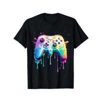 European sizes Men's Retro Video Game T-Shirt - Soft Breathable Gamer Tee with Colorful Gaming Graphics, Short Sleeve Casual Shirt Suitable for Summer S juoda