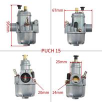 Motorcycle Carburetor For Puch Maxi Bing 12mm 15mm E50 50cc  Engine Mini Scooter Moped Carb 15MM