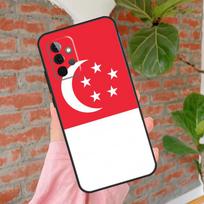 Singapore Flag Case For Samsung Galaxy A55 A35 A25 A15 A53 A33 A13 A51 A71 A12 A32 A52 A14 A34 A54 Cover Samsung A73 5G