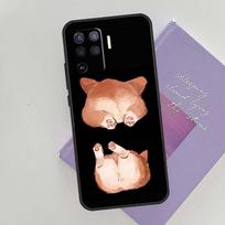 Cute Corgi Dog Case For Oppo A15 A16 A17 A52 A72 A76 A96 A74 A94 A53 A54S A57S A58 A78 A98 A77 Phone Cover OPPO A57 5G