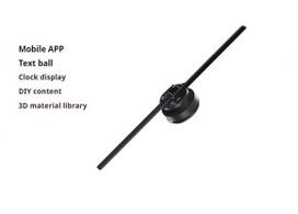 Naked Cool Eye 3D Hologram Fan Screen Rotating Led Display Bluetooth Audio Supported Holographic Projector Android Adaptation
