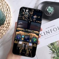 Aviation Helicopter Cockpit Instrument Phone Case For iPhone 16 15 14 13 12 11 Pro Max 12 13 Mini 7 8 16 Plus X XR XS Max Cover iPhone 15