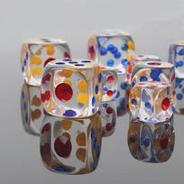 Large Crystal Clear Dice for Chess, KTV, Mahjong, and Home Games 12# Crystal Dice 1 Piece