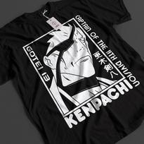 Bleach Anime Shirt Zaraki Kenpachi Tshirt Ichigo Bankai T-Shirt Aizen Unisex Tee S
