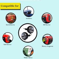Tractor Headlights Assembly 12 Volt Lights Compatible With Massey Ferguson135 35 35X 65 765 Medium juoda