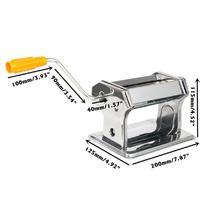 Clay Press Roller Hand Cranked Handmade Press Pasta Tools Silver DIY Craft Polymer Rolling Machine Stainless Steel Non-Electric