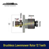 21V Brushless Electric Lawn Mower & Grass Trimmer with 12-Teeth Rotor & Lithium Battery