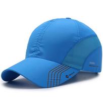 ZHENYUEQI Outdoor Quick-Dry Baseball Cap Adjustable safyro mėlyna spalva