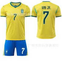 2526 US, Canada and Mexico World Cup football jersey No. 10 Neymar 7 Vinicius Brazil home national team jersey #16