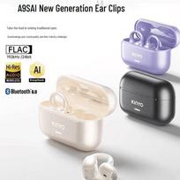 KINYO A9 AI Open-Ear Clip-On Headphones violetinė