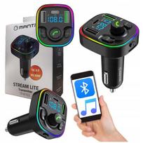 Transmiter Bluetooth Fm Audio Samochodowy Ładowarka Pd 20W Qc3.0 Usb-C Led