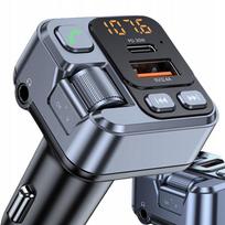 Transmiter Bluetooth Samochodowy Audio Fm Mp3 Bt Szybka Ładowarka Usb
