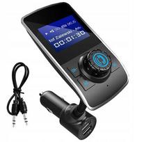 Transmiter Bluetooth Fm Ładowarka 2X Usb Mp3 Jack