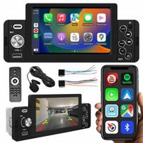Radio Samochodowe 1Din Bluetooth 5  Ekran Dotyk Apple Carplay Android Auto