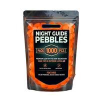 1000 Garden Pebbles for Outdoor Landscape Decoration in the Dark for Walkway Yard Vase Aquarium Powered Easy Installation One Size oranžinė