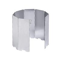 Portable Foldable Camping Stove Windshield 10 Panels Lightweight Aluminum Windshield for Outdoor Cooking Protection One Size sidabras