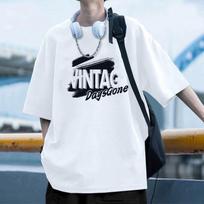 Men Crew Neck Short Sleeve T Shirt Loose Fit Letter Print Casual Street Daily Tops S balta