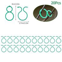 Garden 20/50/100Pcs Vine Strapping Clips Plastic Bundled Buckle Ring Tomato Flowers Plant Stems Fixing Tie Garden Accessories