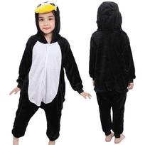 Adorable Animal Pajamas Kigurumi Kids Cosplay Onesie With Soft Flannel Material Penguin,110cm