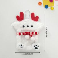 Fox Cute Shapd Photo Sleeves Plush Kpop Idol Photocard Holder Protector Bag Hanging Pendant Students Gift Keychain