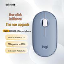 Logitech G Pebble 2.0 Wireless Bluetooth Silent Mouse mėlyna
