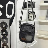 Vintage Denim Simple Crossbody Bag for Women Men Fashi Mini Shoulder Bag Comfortable and Versatile Texture Travel Phe Bag juoda