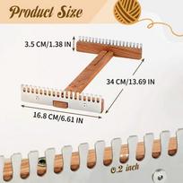 Looms For Weaving Adjustable Wooden Frame Sewing Machine Tapestry Loom For Home School Art Class Workshop Studio Family