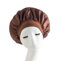 Silk Soft Satin Lined Bonnet Large Satin Hair Bonnet Household Sleep Shower Cap Hair Wrap Cover For Long Hair Salon Tool