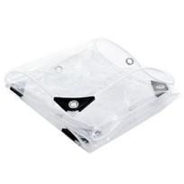 Durable Fabric Transparent Waterproof Tarpaulins Waterproof Dust-proof Garden Rain Cover Foldable Wind-Resistant Rainproof Cloth (Transparent,2x1m) skaidri