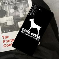 Cane Corso Mastiff Quotes Phone Case For Samsung Galaxy S22 S23 S24 Ultra S20 S21 S24 FE S9 S10 Plus Note 10 20 Ultra Galaxy S21Ultra