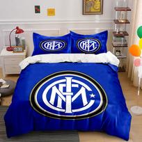 Inter Milan logo pattern. Bedding sets Duvet cover sets Duvet covers Pillowcases(1 * Duvet Cover 2 * Pillowcases, without duvet insert) 135x200cm