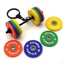 3D Creative Mini Barbell Keychain Color Removable Dumbbell Sports Pendant Backpack Ornament Gifts For Kids Adults Children's Birthday Gift Holiday