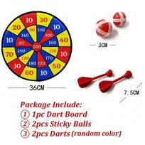Large 36Cm Kids Shooting Target Toy Dart Board With Sticky Balls Indoor/Outdoor Fun Party Game Play Activity For Children