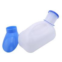 1000ml Urinal with Handle Unisex Car Urinal with Blue Funnel Nursing Patients with Limited Mobility Portable Mobile Toilet