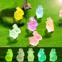 Luminous 30Pcs Goat Figurine Landscape Home Cute Kawaii Room Decor Dollhouse Miniature Fairy Garden Decoration Accessories 30pc