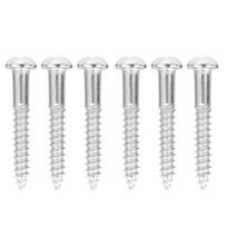 6pcs Electric Bass Guitar Bridge Saddles Tremolo System Mount Fixed Screws sidabras