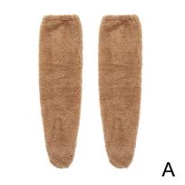 Women Thigh High Long Socks Stockings Fluffy Over the Knee Fleece Slipper Socks
