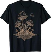 Mushrooms Fungi Aesthetic Unisex T-Shirt S