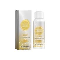 Glow Spray Gold Spray Hair Body Gold Glitter Spray Music Festival Spray Party Spray, 100ML balta