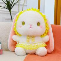 Mielas ir juokingas Lolita triušio kuprinė, japoniško JK stiliaus mergaitės širdies miela maža triušio pliušinė rankinė, dovana 20cm